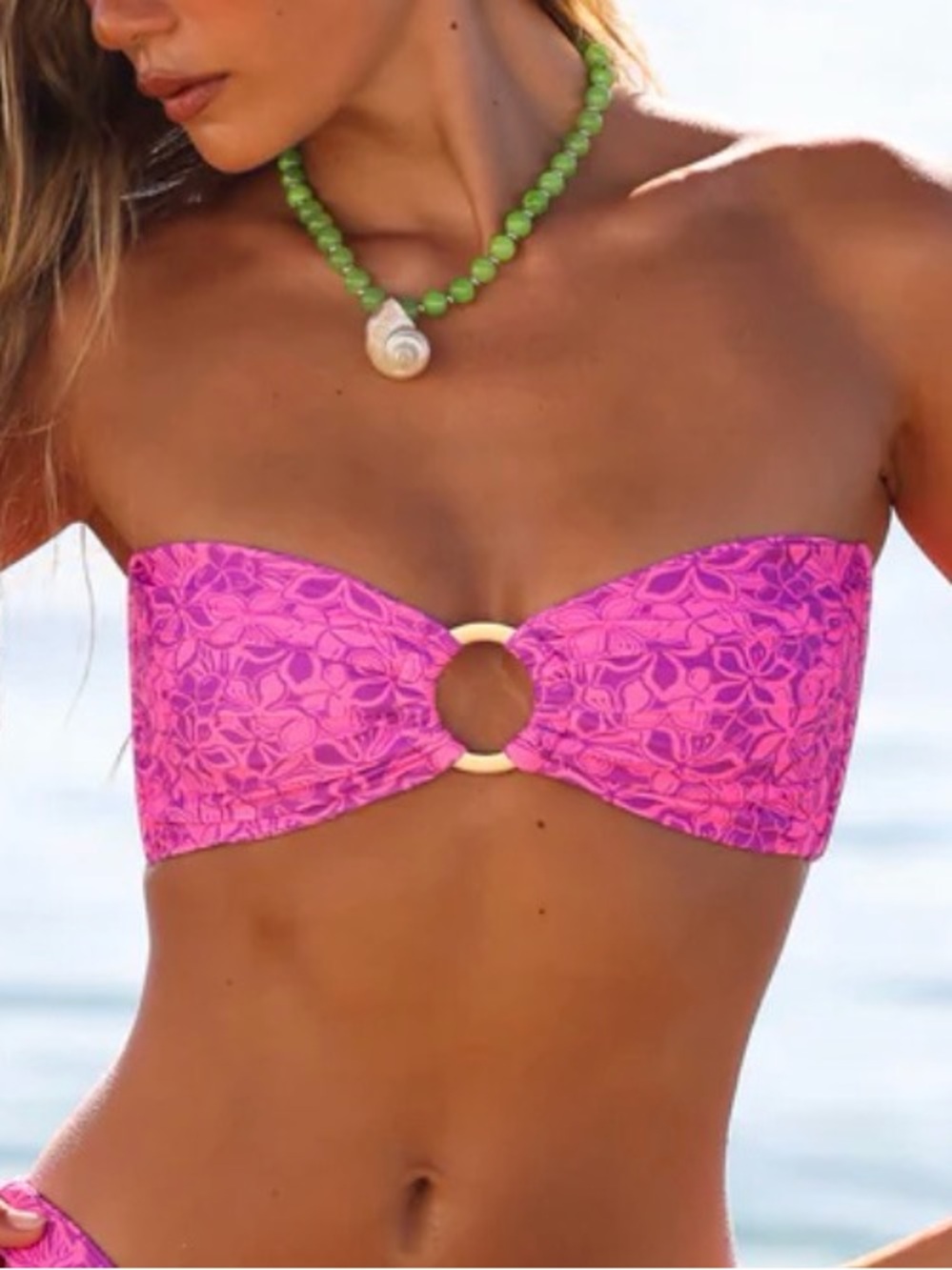 Kulani Kinis Purple and Pink Tropical Bikini Bottom